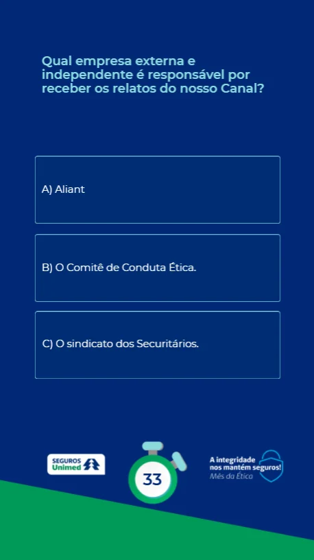 Quiz individual personalizado em projeto realizado pela Custom Games
