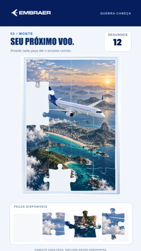 Quebra-cabeça personalizado com identidade visual personalizada