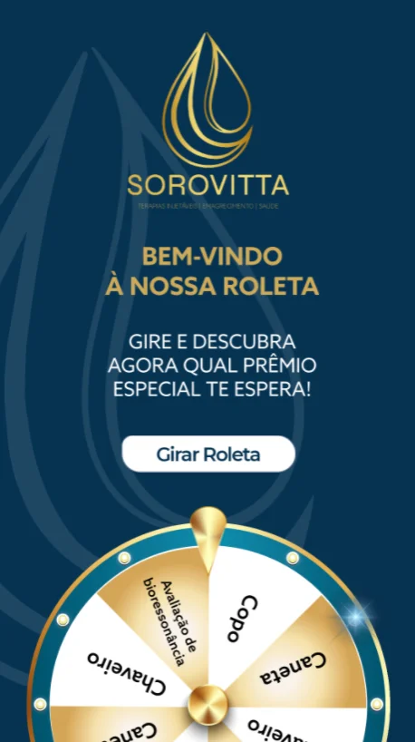 Roleta digital para eventos com identidade visual personalizada