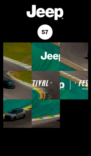 Quebra-cabeça slider personalizado com identidade visual personalizada