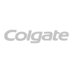 Logo Colgate, cliente atendido pela Custom Games