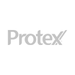 Logo Protex, cliente atendido pela Custom Games